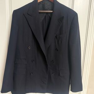 PURPLE LABEL Ralph Lauren “2 piece” Double-Breasted Navy. JACKET AND PANTS